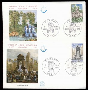 France 1978 Europa 2x FDC