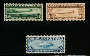 UNITED STATES (US) C13-C15 VF NEVER HINGED (NH) ZEPPELIN