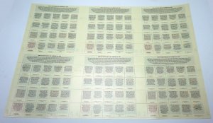 USA #3236 American Art Four Centuries 1998 Full Press Uncut Sheet Mint NH