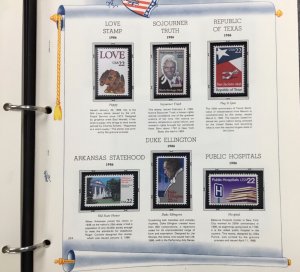 US Stamp COLLECTION 1970-1986  1,059 MNH commemorative stamps.    $160  face val