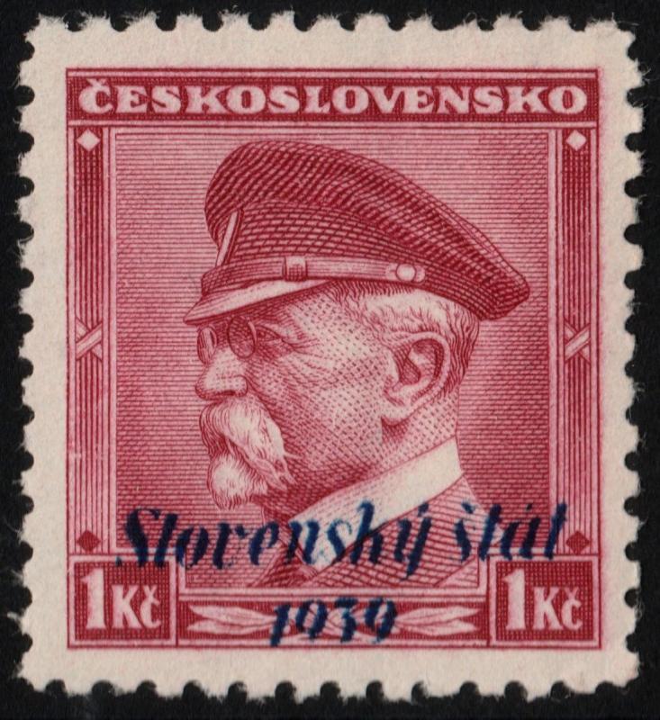 ✔️ SLOVAKIA 1939 - SLOVENSKY STAT OVERPRINT - SC.12 MNH OG [SK0012]