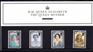 Great Britain 2002 Queen Mother Memoriam Mint MNH Set in Pack SC 2044-2047