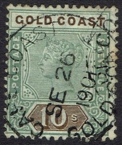 GOLD COAST 1898 QV TABLET 10/- USED