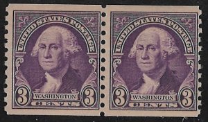 US Scott# 721 1932 3c pur  Washington  Mint Never Hinged - Very Fine - Pair