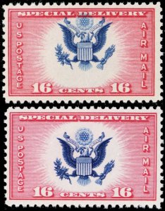 CE2, Mint NH With Dramatic Color Shift of The Eagle With Normal * Stuart Katz