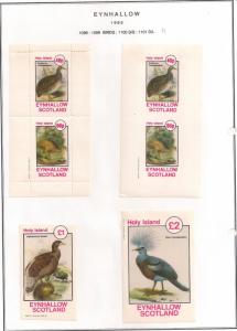 SCOTLAND - EYNHALLOW - 1982 - Birds #11 - Perf, Imp 2v, Souv, D/L Sheets-MLH