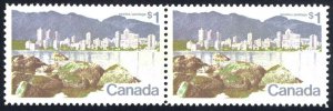 Canada Sc# 600 MNH pair 1972 $1.00 Vancouver