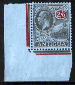 Antigua 1921-29 KG5 Script CA 2s6d black & red on blu...