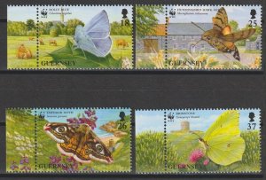 GUERNSEY 1997 WWF SG 730/3 MNH