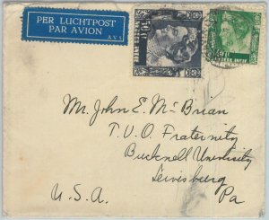 82086  - DUTCH INDIES - POSTAL HISTORY - AIRMAIL COVER to USA 1937