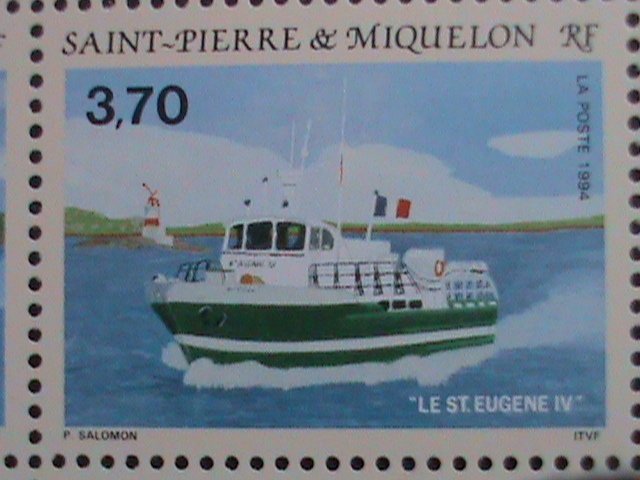 SAINT PIERRE & MIQUELON-1994-SC# 604 MODERN SHIPS MNH S/S- VERY FINE