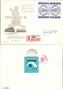 Finland, Worldwide First Day Cover, Registered, Stamp Collecting