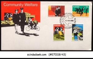 AUSTRALIA - 1980 COMMUNITY WELFARE - 4V - FDC