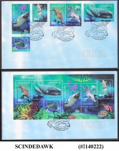 AUSTRALIA - 1998 PLANET OCEAN / MARINE LIFE  FISH - SET OF 2 - FDC