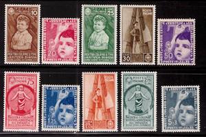 Italy Scott 367-376 MH* 1937 Child welfare set  CV $166.26