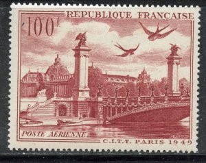 France, # C28, Mint Never Hinge.