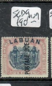 LABUAN 24C ARMS POSTAGE DUE       SG D9   MOG   P0514H