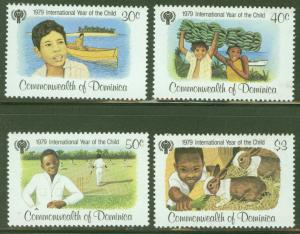 DOMINICA Scott 613-616 MNH** 1979 Year of Child set