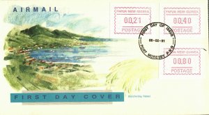 Papua New Guinea Vended postage 1991 Cacheted unaddressed FDC #2