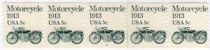 Scott 1899 - Motorcycle, Early 20th Century - PNC5 ; Plate #4;  MNH