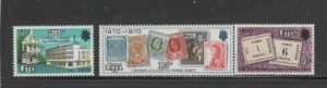 FIJI #301-303 1970 CENTENARY OF THE FIRST POSTAGE STAMP MINT VF NH O.G aa