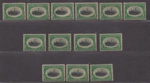 **US, SC# 294 MNH FVF/VF Dealers lot of 13 Original Gum Stamps, CV $510.00