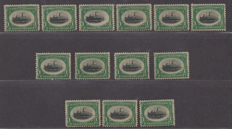 **US, SC# 294 MNH FVF/VF Dealers lot of 13 Original Gum Stamps, CV $510.00