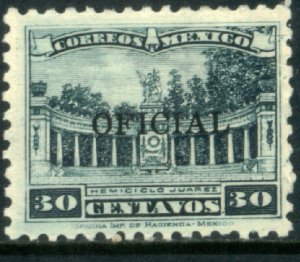 MEXICO O221, 30¢ OFFICIAL. Mint, Never Hinged, SMALL CORNER CREASE. F-VF.