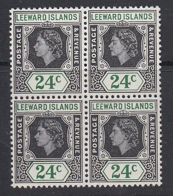 Leeward Islands, Scott 142 (SG 135), MNH block