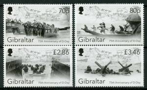 Gibraltar 2019 MNH WWII WW2 D-Day 75th Anniv 4v Set Ships Military War Stamps