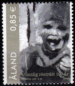 Aland 2006 - WOMAN SUFFRAGE MNH single  # 245