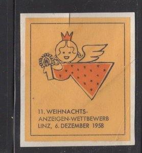 German Advertising Stamp- Advertising Competition, Linz 1958 - Angel