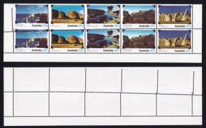 Australia SG708a 1979 National Parks Misperf Block (specially at left) U/M