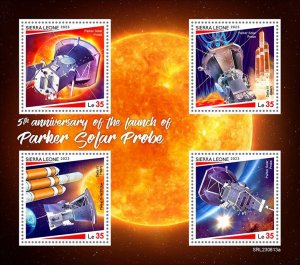 SIERRA LEONE - 2023 - Parker Solar Probe Launch -Perf 4v Sheet-Mint Never Hinged