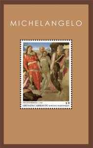 Grenadines - 2014 Michelangelo-Sistine Chapel Stamp - S/S MNH