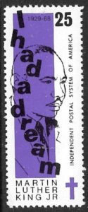 USA IPSA Independent Postal Service of America 1973 25gr Martin Luther King MNH