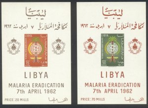 LIBYA #218-19 Mint NH - 1962 Malaria S/S