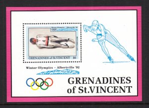 St Vincent Grenadines 927 Winter Olympics Souvenir Sheet MNH VF