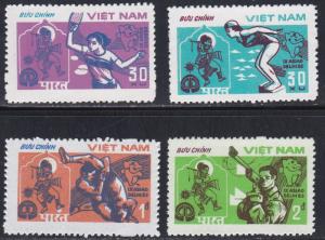 Vietnam # 1231-1234, South East Asian Games, NH, 1/2 Cat