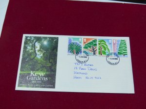 Great Britain First Day Cover 1990 Kew Gardens London W1 cancel