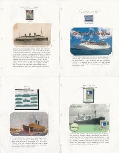 Ship Stamp & Postcard Lot, Monarch Bermuda, M. Of Seas, Morea, Moreton, JFZ