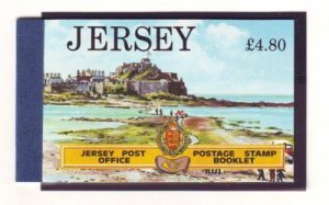 Jersey Sc 481a x2, 488a x 2, 493a x2 1991 booklet panes in stamp booklet mint NH