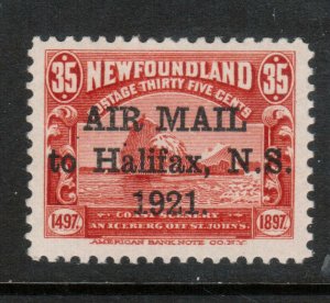 Newfoundland #C3h Very Fine Never Hinged **With Certificate**