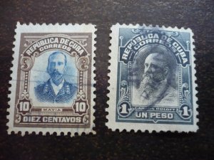 Stamps - Cuba - Scott# 239,241-246- Used Partial Set of 7 Stamps