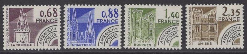 FRANCE SG2324/7 1979 HISTORIC MONUMENTS PRE-CANCELS MNH 