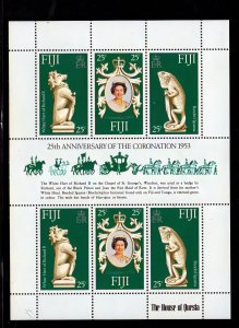 Fiji 1978 Sc#384 QUEEN ELIZABETH II Sheetlet (6) MNH