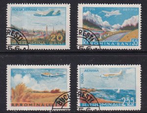 Romania   #C45-C48 cancelled  1956  planes