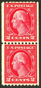 U.S. #442 MINT PAIR OG HR