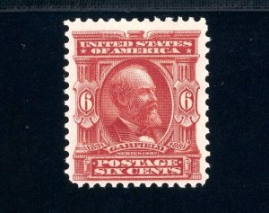 USAstamps Unused VF US Serie of 1902 Garfield Scott 305 OG MNH SCV $150