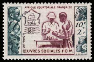 French Equatorial Africa - Scott B39 - Mint-Never-Hinged